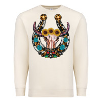 Sandshell western horseshoe skull Premium Sweatshirt - RanaPortraitStore
