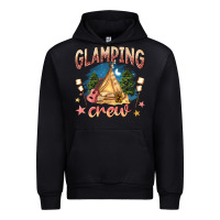 Black glamping crew Urban Hoodie - NancyCooperArtShop