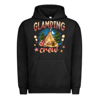 Pigment Black glamping crew Urban Hoodie - NancyCooperArtShop