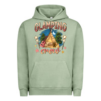 Pigment Oil Green glamping crew Urban Hoodie - NancyCooperArtShop