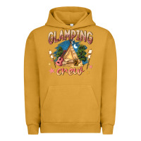 Pigment Peanut Butter glamping crew Urban Hoodie - NancyCooperArtShop