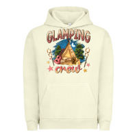 Pigment Pistachio glamping crew Urban Hoodie - NancyCooperArtShop