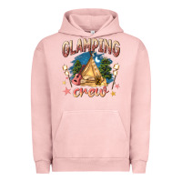 Pigment Salmon glamping crew Urban Hoodie - NancyCooperArtShop