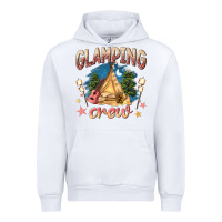 White glamping crew Urban Hoodie - NancyCooperArtShop