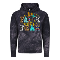 Cloud Black faith over fear with cross and sunflowers Vintage Hoodie - AdoDesignShop