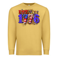 Antique Gold est. 1776 4th of july Premium Sweatshirt - Zillion Design Studio