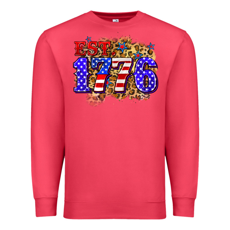 Est. 1776 4th Of July Premium Sweatshirt by Zillion Design Studio | Teevron