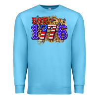 Ocean Blue est. 1776 4th of july Premium Sweatshirt - Zillion Design Studio