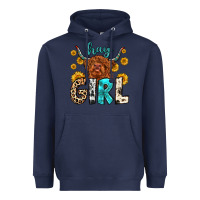 Navy hay girl Heavyweight Hoodie - Zillion Design Studio