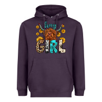 Plum hay girl Heavyweight Hoodie - Zillion Design Studio