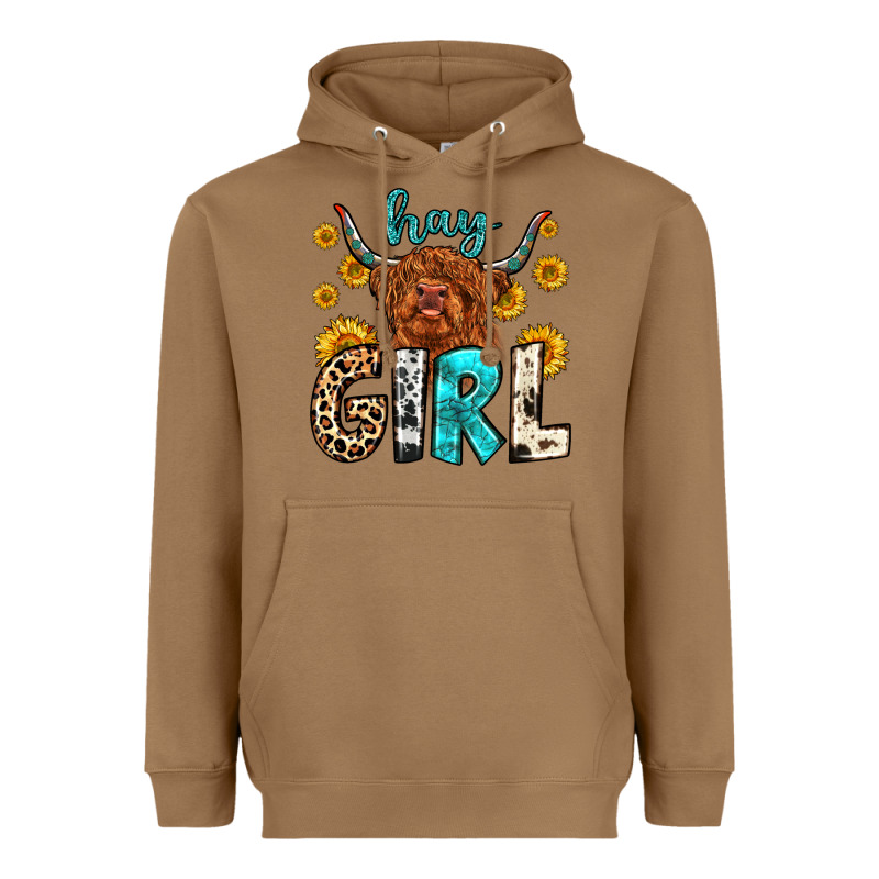 Hay Girl Heavyweight Hoodie by Zillion Design Studio | Teevron