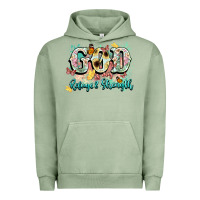 Pigment Oil Green god is my refugee and strength Urban Hoodie - NancyCooperArtShop