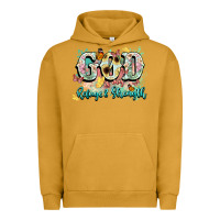 Pigment Peanut Butter god is my refugee and strength Urban Hoodie - NancyCooperArtShop