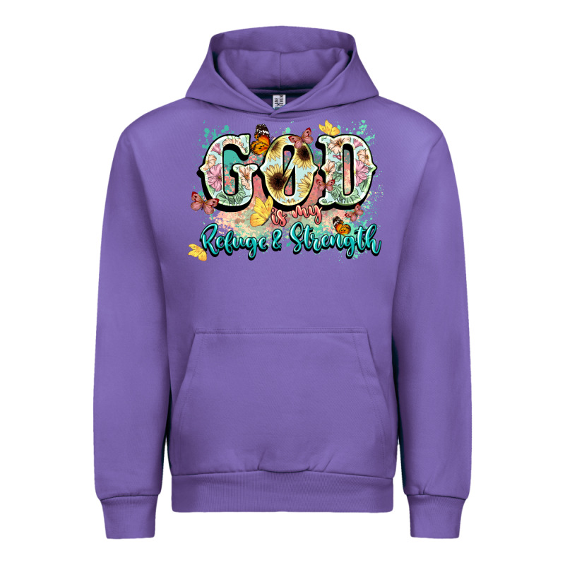 God Is My Refugee And Strength Urban Hoodie by NancyCooperArtShop | Teevron