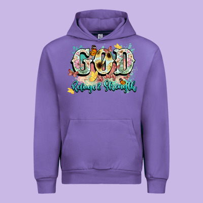 God Is My Refugee And Strength Urban Hoodie Designed By Nancycooperartshop