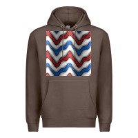 Coffee 4th july stripes seamless pattern Premium Hoodie - BundleAndBundleShop