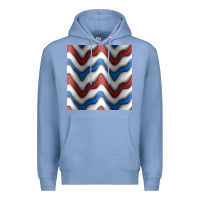 Colony Blue 4th july stripes seamless pattern Premium Hoodie - BundleAndBundleShop