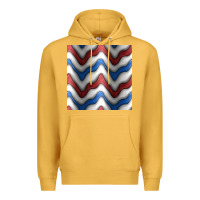 Mustard 4th july stripes seamless pattern Premium Hoodie - BundleAndBundleShop