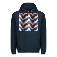 Navy 4th july stripes seamless pattern Premium Hoodie - BundleAndBundleShop