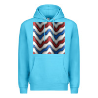 Ocean Blue 4th july stripes seamless pattern Premium Hoodie - BundleAndBundleShop