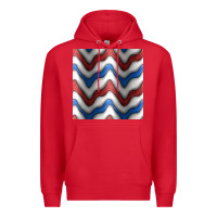 Red 4th july stripes seamless pattern Premium Hoodie - BundleAndBundleShop