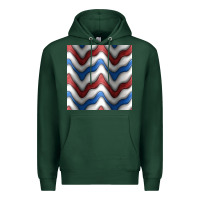 Sports Green 4th july stripes seamless pattern Premium Hoodie - BundleAndBundleShop