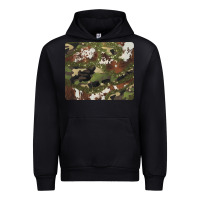 Black black and brown cowhide camouflage Urban Hoodie - BarkalooDesign