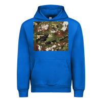 Cobalt black and brown cowhide camouflage Urban Hoodie - BarkalooDesign