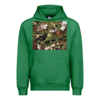 Emerald black and brown cowhide camouflage Urban Hoodie - BarkalooDesign