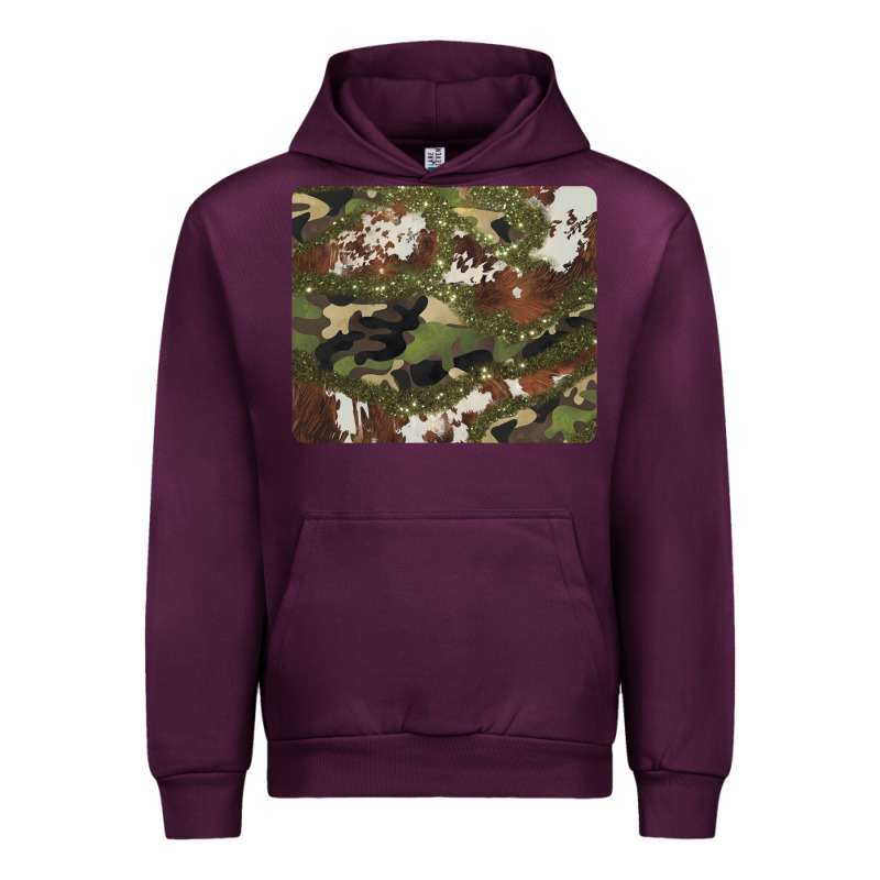 Black And Brown Cowhide Camouflage Urban Hoodie by BarkalooDesign | Teevron