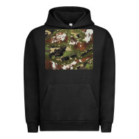 Pigment Black black and brown cowhide camouflage Urban Hoodie - BarkalooDesign