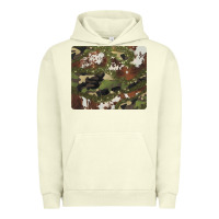 Pigment Pistachio black and brown cowhide camouflage Urban Hoodie - BarkalooDesign