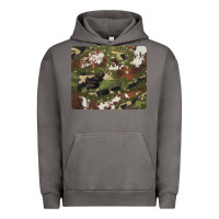 Pigment Tornado black and brown cowhide camouflage Urban Hoodie - BarkalooDesign