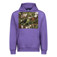 Tulip black and brown cowhide camouflage Urban Hoodie - BarkalooDesign