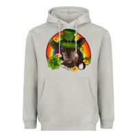 Moon Dust st patricks day baby cow shamrock rainbow gold Heavyweight Hoodie - RanaPortraitStore