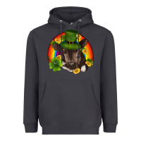 Smoke st patricks day baby cow shamrock rainbow gold Heavyweight Hoodie - RanaPortraitStore
