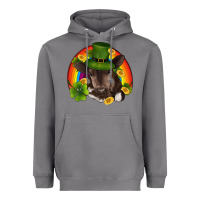 Storm st patricks day baby cow shamrock rainbow gold Heavyweight Hoodie - RanaPortraitStore