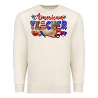 Sandshell American teacher Premium Sweatshirt - Zillion Design Studio