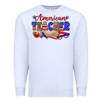 White American teacher Premium Sweatshirt - Zillion Design Studio