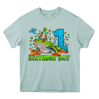 Arona birthday boy frog age 1 Heavy Core Tee - LillyAllenDesigns