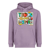 Lavender teach love inspire Heavyweight Hoodie - texasbilliewilder