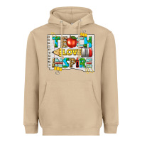 Mushroom teach love inspire Heavyweight Hoodie - texasbilliewilder