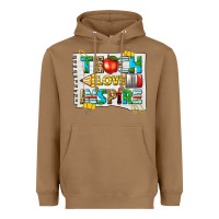 Toasted Coconut teach love inspire Heavyweight Hoodie - texasbilliewilder