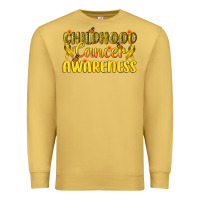 Antique Gold Childhood Cancer Awareness Premium Sweatshirt - texasbilliewilder
