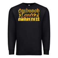 Black Childhood Cancer Awareness Premium Sweatshirt - texasbilliewilder