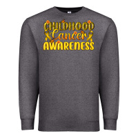 Charcoal Heather Childhood Cancer Awareness Premium Sweatshirt - texasbilliewilder