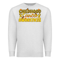 Oatmeal Heather Childhood Cancer Awareness Premium Sweatshirt - texasbilliewilder