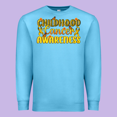 Childhood Cancer Awareness Premium Sweatshirt Designed By Texasbilliewilder