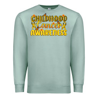 Seafoam Childhood Cancer Awareness Premium Sweatshirt - texasbilliewilder