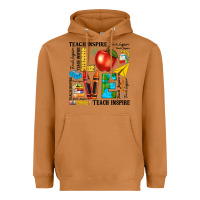Meerkat teach love inspire teacher Heavyweight Hoodie - texasbilliewilder